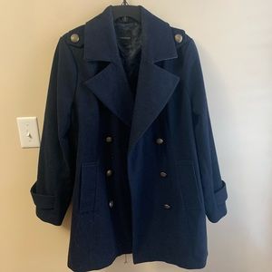 Lane Bryant Navy Coat